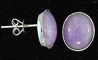 Lavender Jade Earrings by Kristina for Mason-Kay Jade