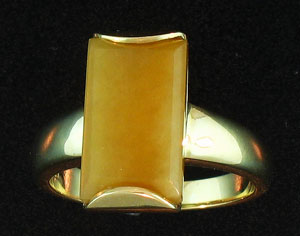 Yellow Jade Ring