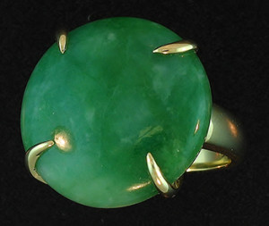 Round Jade Ring Mason-Kay Design by Kristina