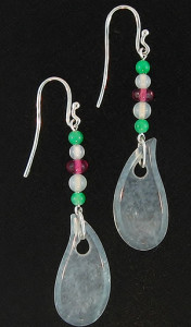 Ice Jade Drop Earrings Mason-Kay Design by Kristina