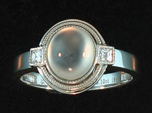 Fine Ice Jade & Diamond Ring Mason-Kay Design by Kristina