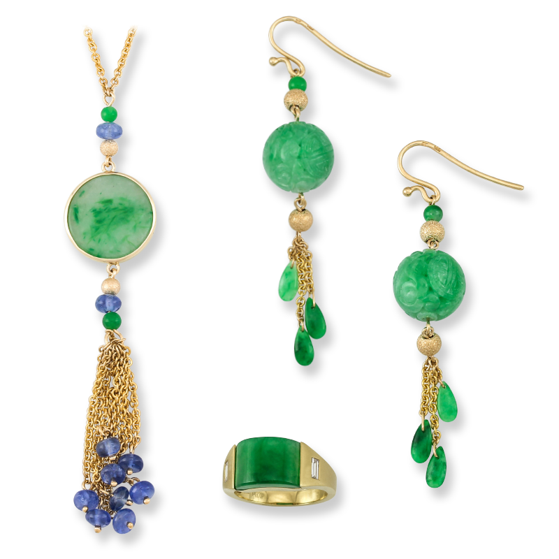 Natural Green Jadeite Jade Jewelry