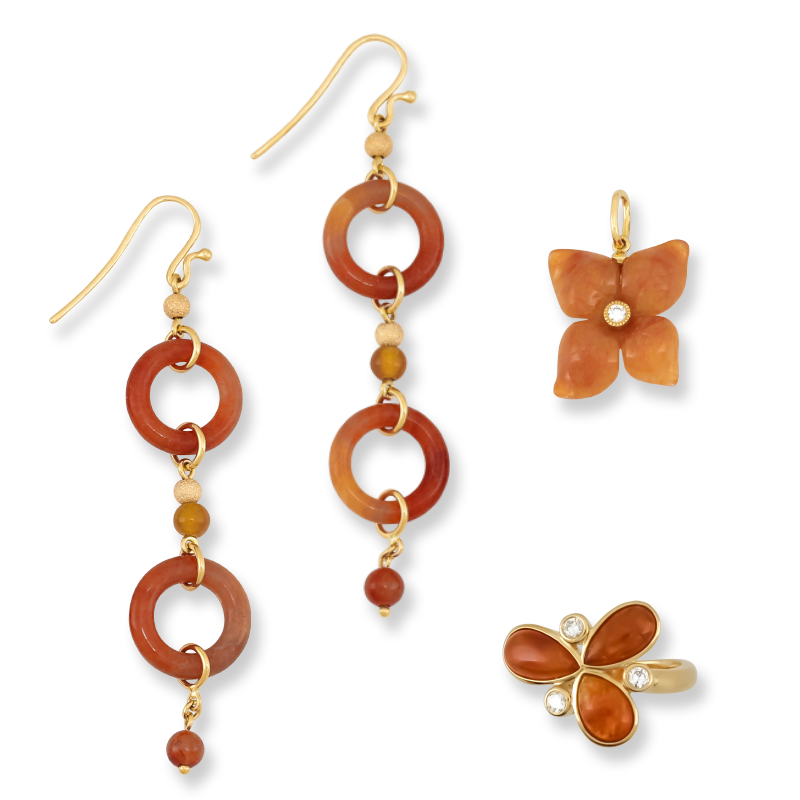 Natural Red Jade Jewelry